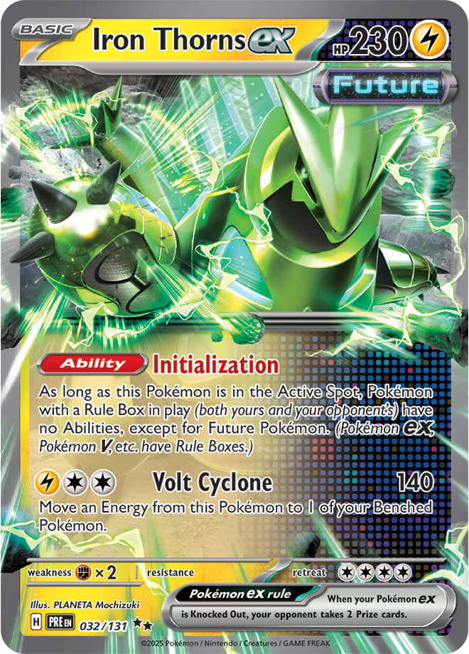 Scarlet & Violet Prismatic Evolutions 032/131 Iron Thorns ex