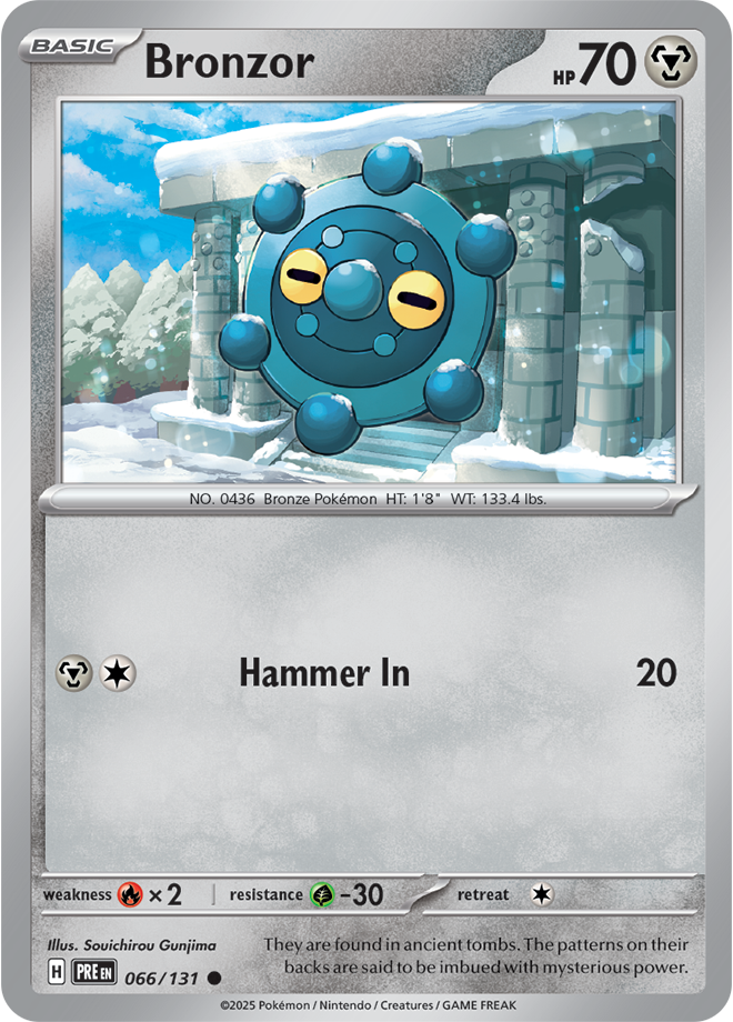 Scarlet & Violet Prismatic Evolutions 066/131 Bronzor