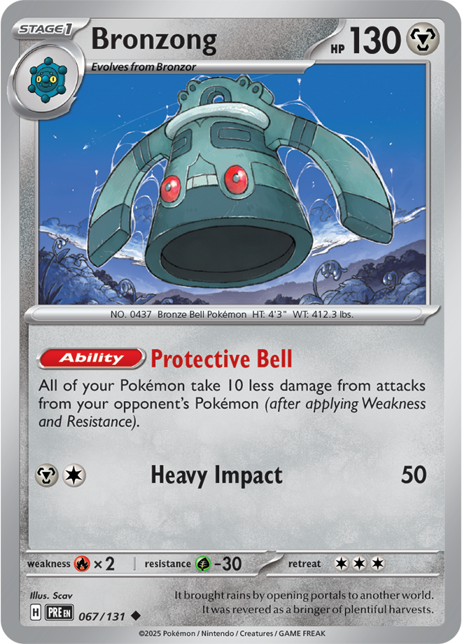 Scarlet & Violet Prismatic Evolutions 067/131 Bronzong
