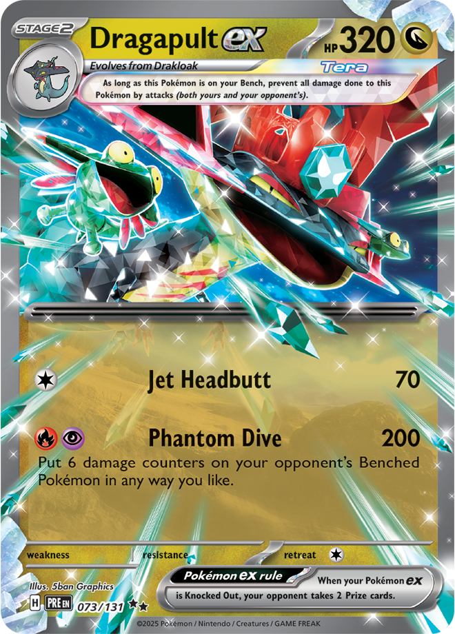Scarlet & Violet Prismatic Evolutions 073/131 Dragapult ex