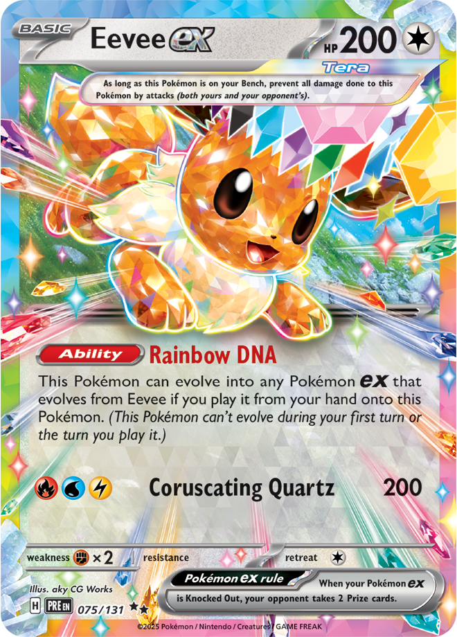 Scarlet & Violet Prismatic Evolutions 075/131 Eevee ex