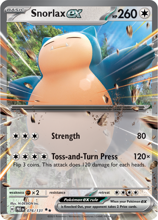 Scarlet & Violet Prismatic Evolutions 076/131 Snorlax ex