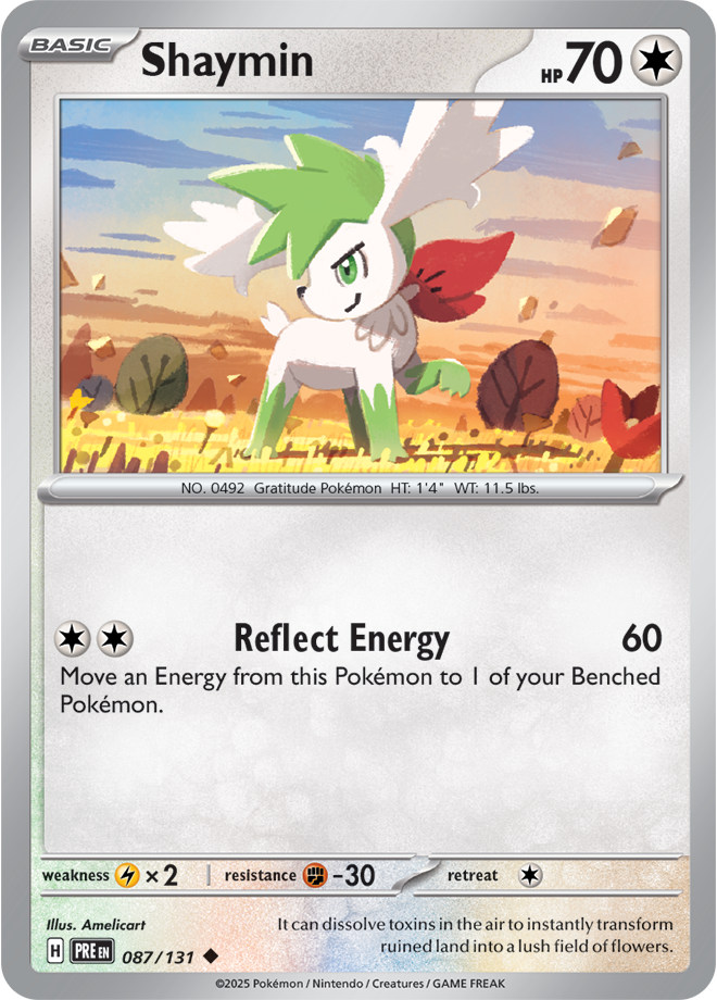 Scarlet & Violet Prismatic Evolutions 087/131 Shaymin