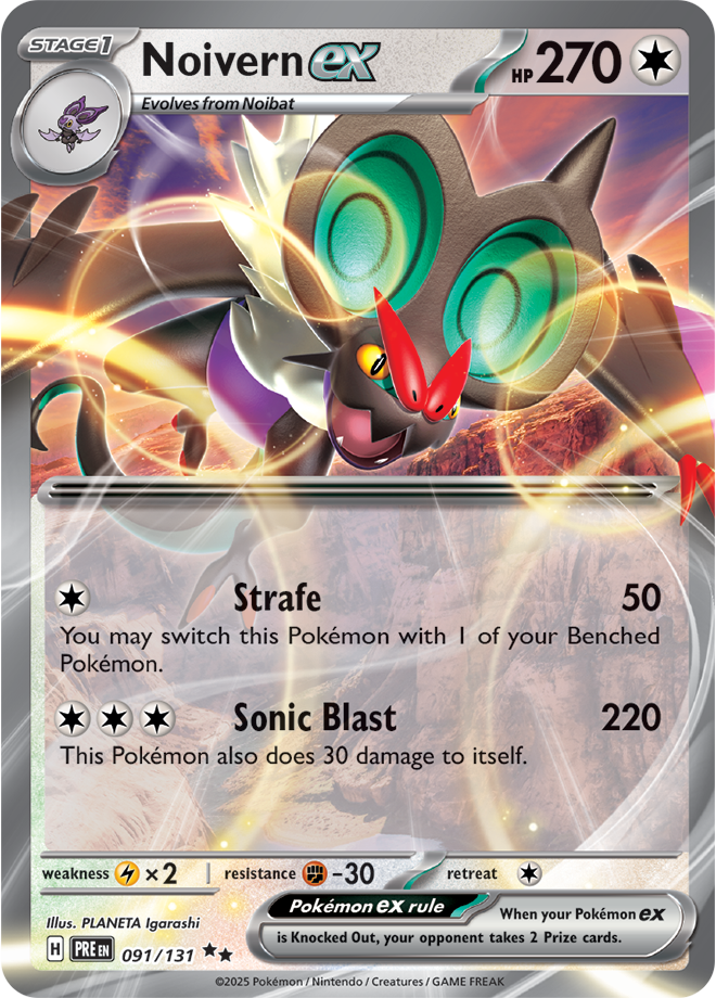 Scarlet & Violet Prismatic Evolutions 091/131 Noivern ex