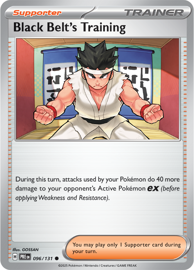 Scarlet & Violet Prismatic Evolutions 096/131 Black Belt's Training