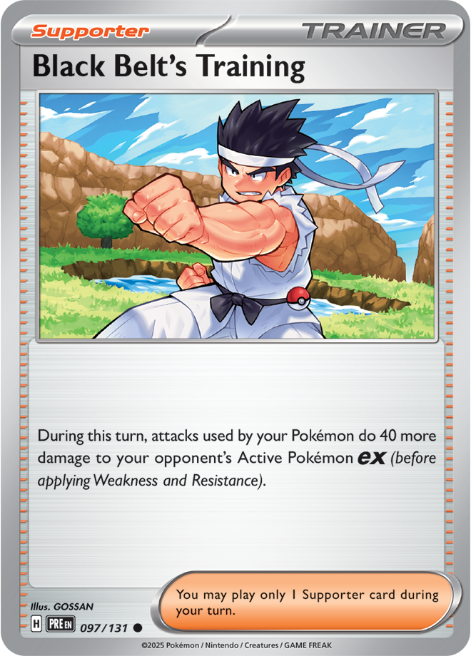 Scarlet & Violet Prismatic Evolutions 097/131 Black Belt's Training