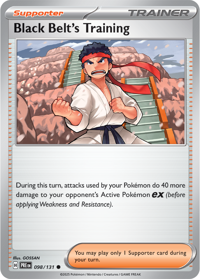 Scarlet & Violet Prismatic Evolutions 098/131 Black Belt's Training