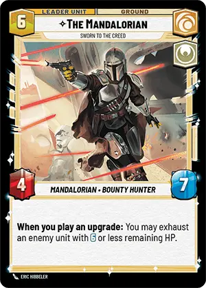 Star Wars: Unlimited Shadows of the Galaxy 018/262 The Mandalorian Sworn To The Creed