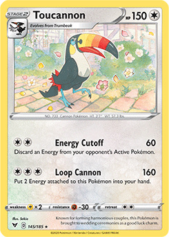 Sword & Shield Vivid Voltage 145/185 Toucannon