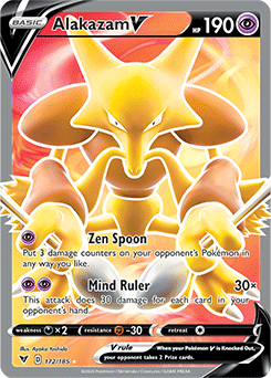 Sword & Shield Vivid Voltage 172/185 Alakazam V