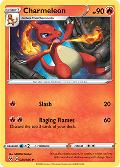 Sword & Shield Vivid Voltage 024/185 Charmeleon
