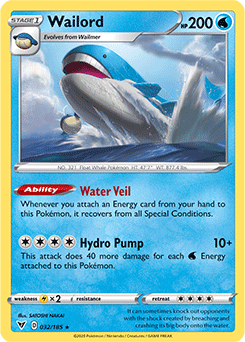 Sword & Shield Vivid Voltage 032/185 Wailord