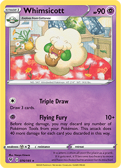 Sword & Shield Vivid Voltage 076/185 Whimsicott