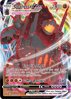 Sword & Shield Vivid Voltage 099/185 Coalossal VMAX