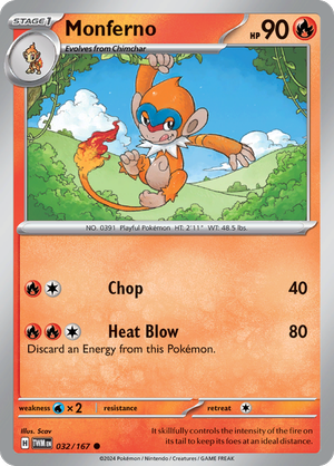 Scarlet & Violet Twilight Masquerade 032/167 Monferno