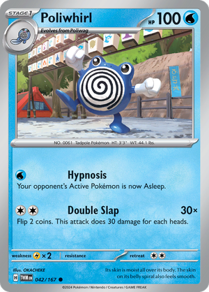 Scarlet & Violet Twilight Masquerade 042/167 Poliwhirl Reverse Holo