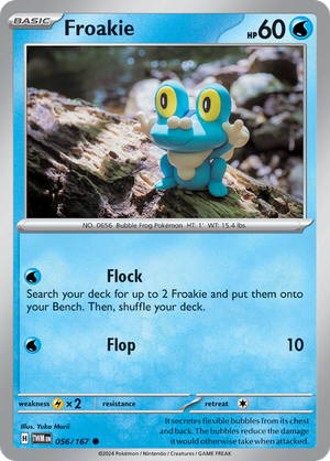 Scarlet & Violet Twilight Masquerade 056/167 Froakie Reverse Holo