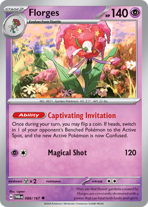 Scarlet & Violet Twilight Masquerade 088/167 Florges