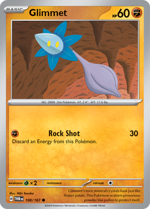 Scarlet & Violet Twilight Masquerade 108/167 Glimmet Reverse Holo