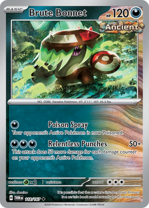 Scarlet & Violet Twilight Masquerade 118/167 Brute Bonnet