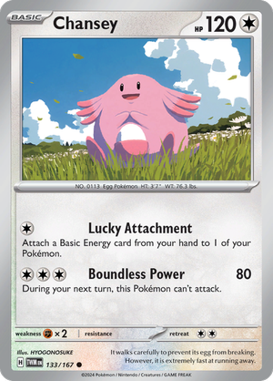Scarlet & Violet Twilight Masquerade 133/167 Chansey Reverse Holo