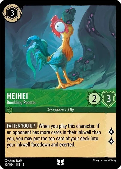Disney Lorcana Ursula's Return 075/204 Heihei - Bumbling Rooster