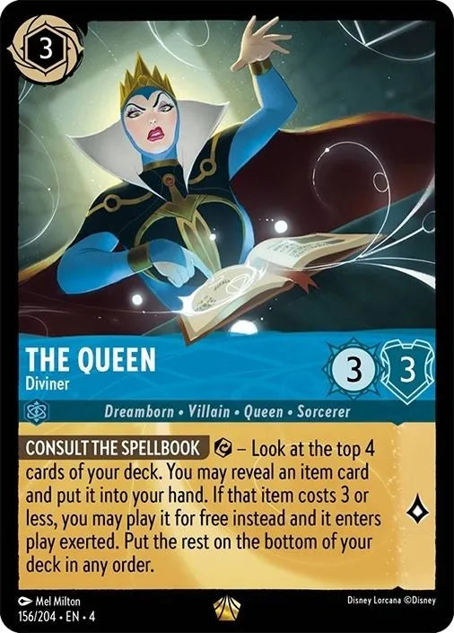 Disney Lorcana Ursula's Return 156/204 The Queen - Diviner