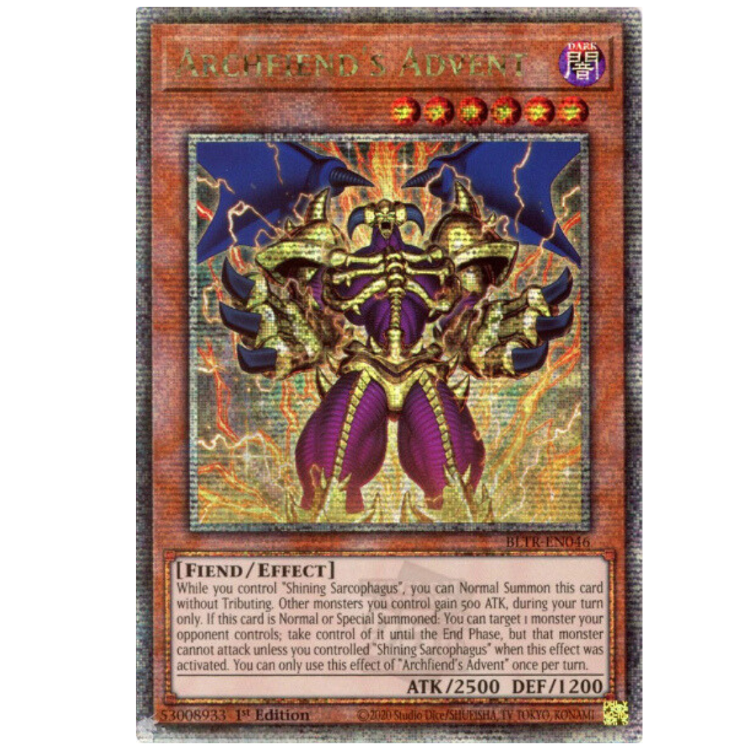Battles Of Legend: Terminal Revenge BLTR-EN046 Archfiend's Advent Quarter Century Secret Rare