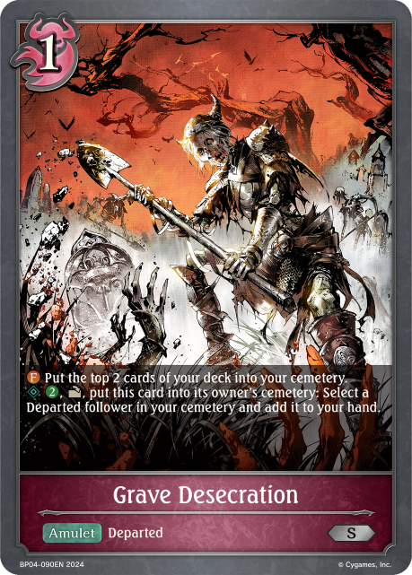 Cosmic Mythos BP04-090 Grave Desecration