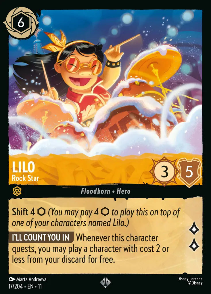 Disney Lorcana Winterspell 017/204 Lilo - Rock Star