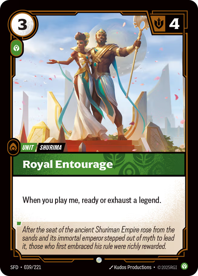 Riftbound: League of Legends TCG Spiritforged 039/221 Royal Entourage