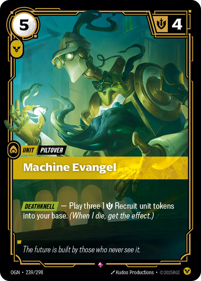 Riftbound: League of Legends TCG Origins 239/289 Machine Evangel
