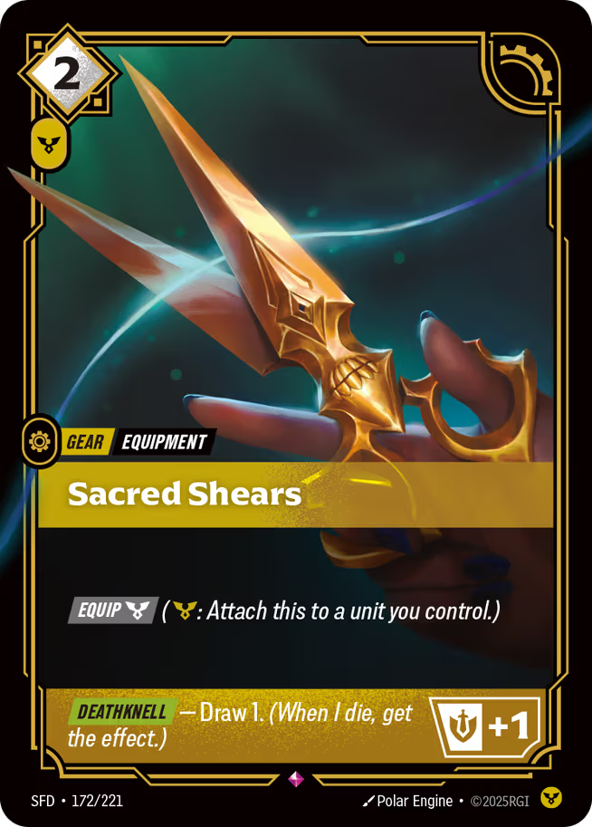 Riftbound: League of Legends TCG Spiritforged 172/221 Sacred Shears