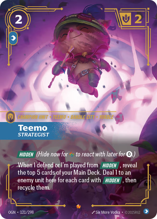 Riftbound: League of Legends TCG Origins 121/289 Teemo, Strategist