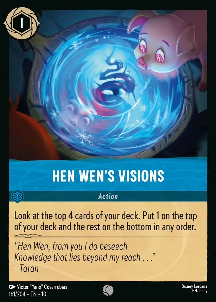 Disney Lorcana Whispers in the Well 161/204 Hen Wen's Visions