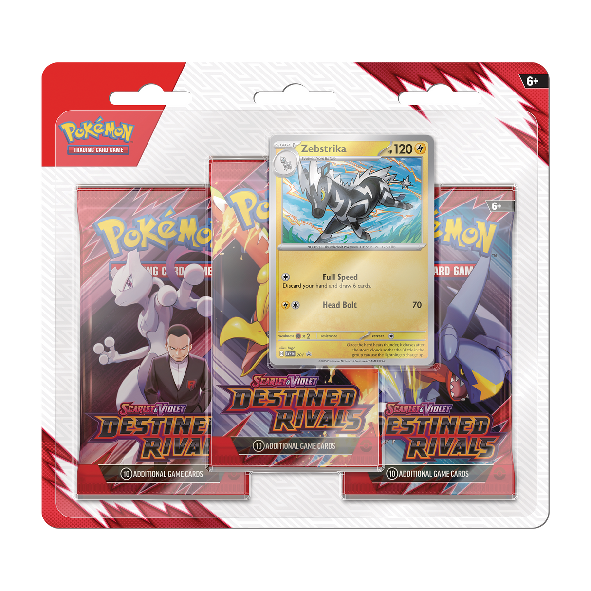 Pokémon TCG: Scarlet & Violet 10 - Destined Rivals - 3-Pack Blister