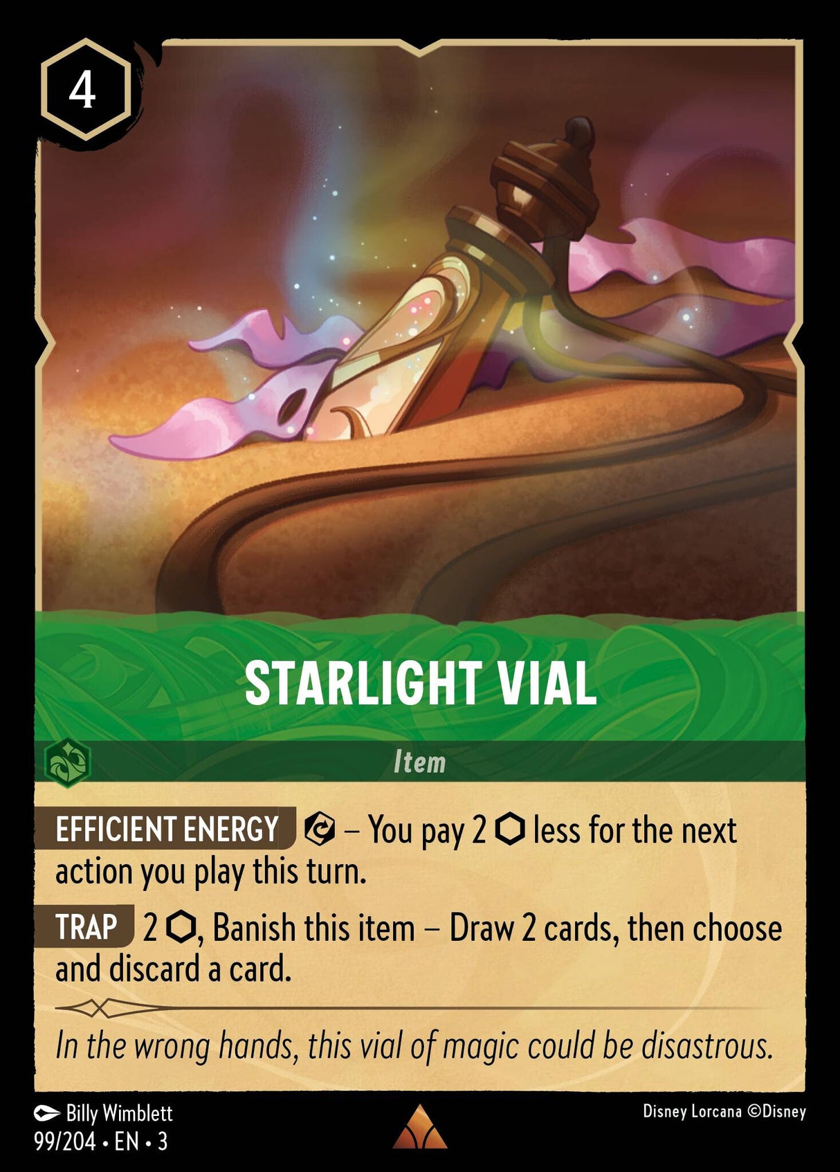 Disney Lorcana Into The Inklands 099/204 STARLIGHT VIAL