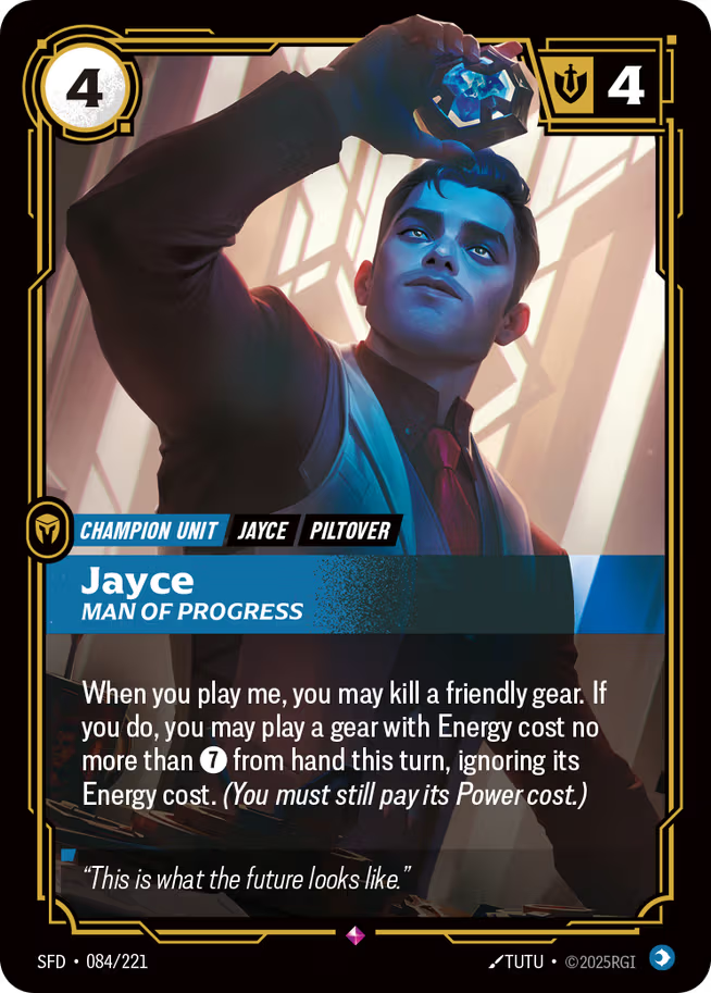 Riftbound: League of Legends TCG Spiritforged 084/221 Jayce, Man of Progress