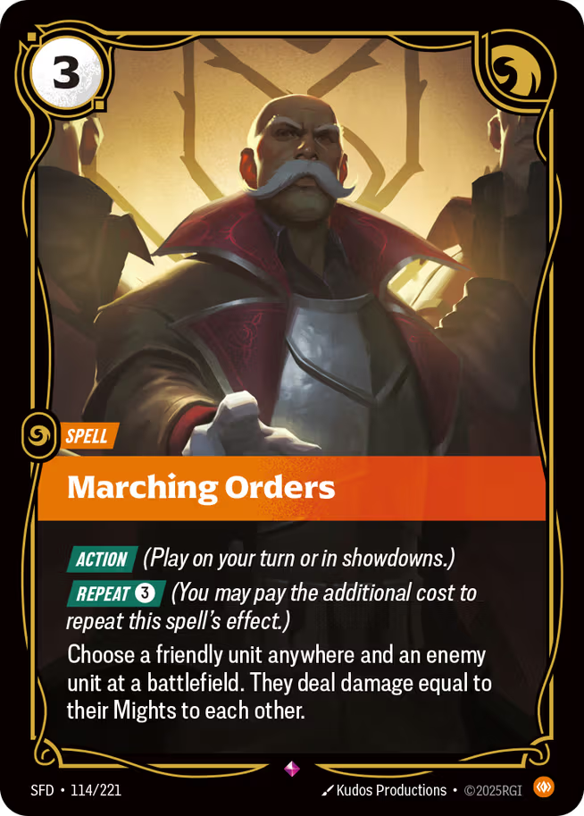 Riftbound: League of Legends TCG Spiritforged 114/221 Marching Orders
