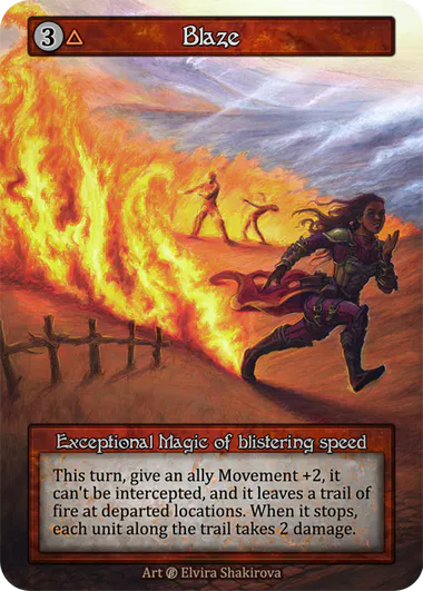 Sorcery Contested Realm - Blaze Foil
