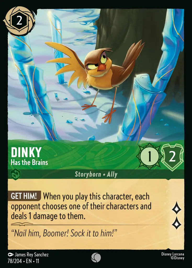 Disney Lorcana Winterspell 078/204 Dinky - Has the Brains Foil