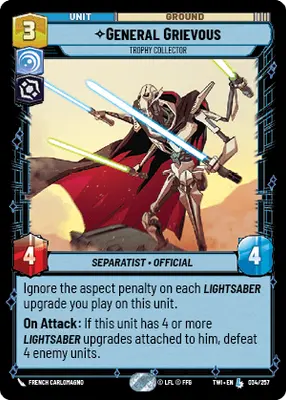 Star Wars: Unlimited Twilight of the Republic TWI 034/257 General Greivous