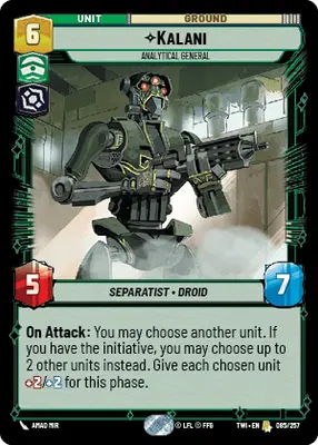Star Wars: Unlimited Twilight of the Republic TWI 085/257 Kalani