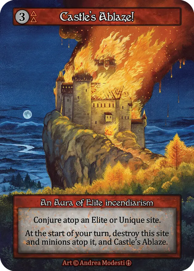 Sorcery Contested Realm Arthurian Legends - Castle's Ablaze!
