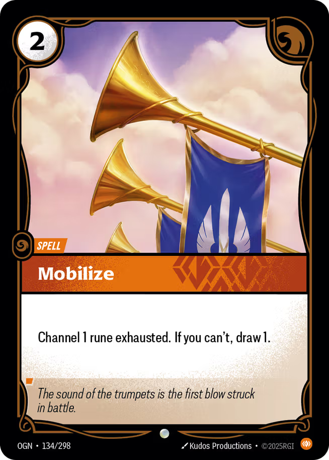 Riftbound: League of Legends TCG Origins 134/289 Mobilize Foil