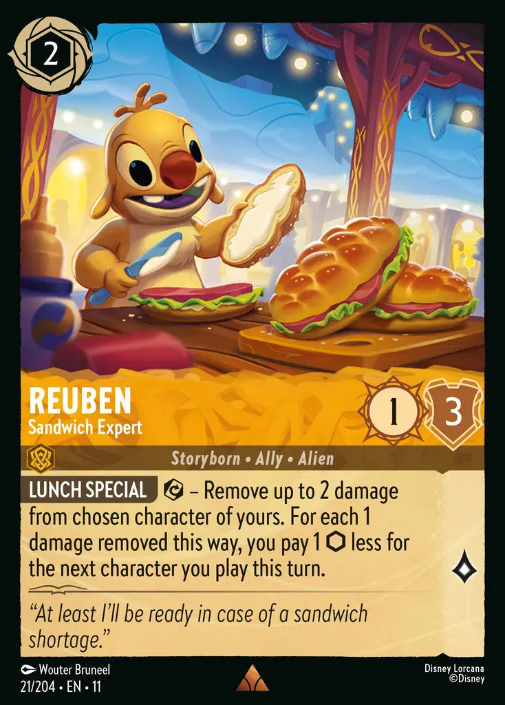 Disney Lorcana Winterspell 021/204 Reuben - Sandwich Expert