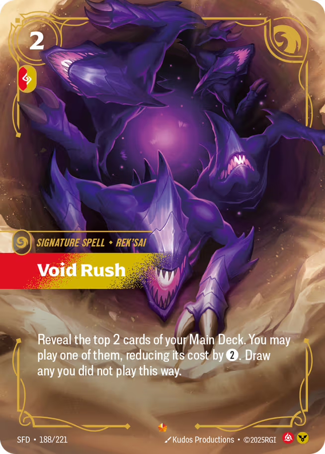 Riftbound: League of Legends TCG Spiritforged 188/221 Void Rush