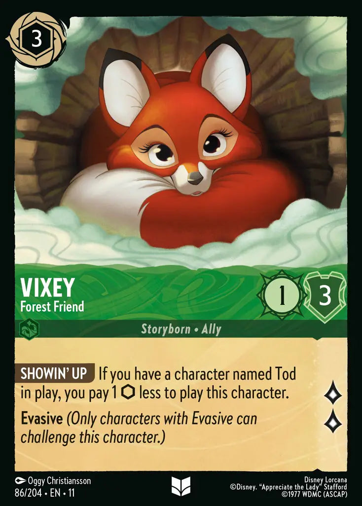Disney Lorcana Winterspell 086/204 Vixey - Forest Friend Foil