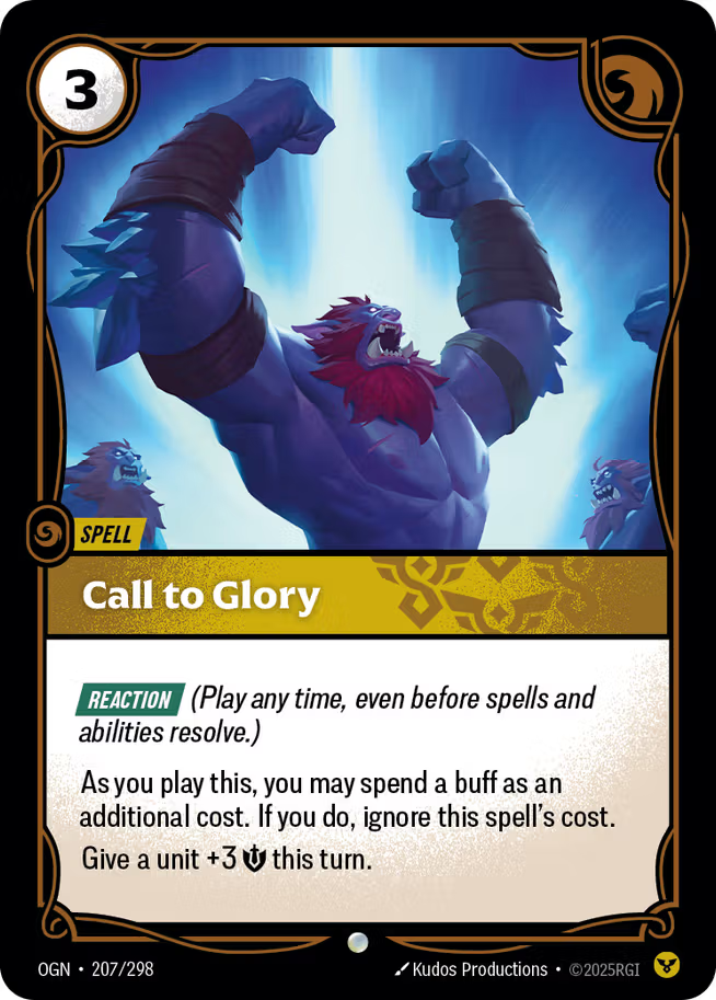 Riftbound: League of Legends TCG Origins 207/289 Call to Glory