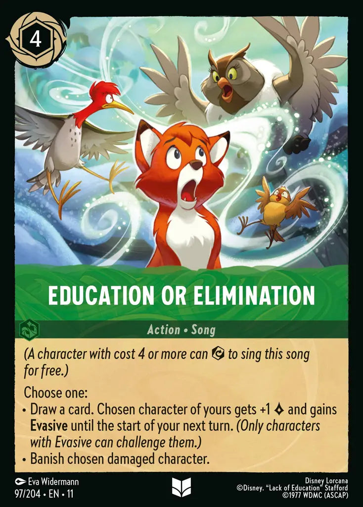 Disney Lorcana Winterspell 097/204 Education or Elimination
